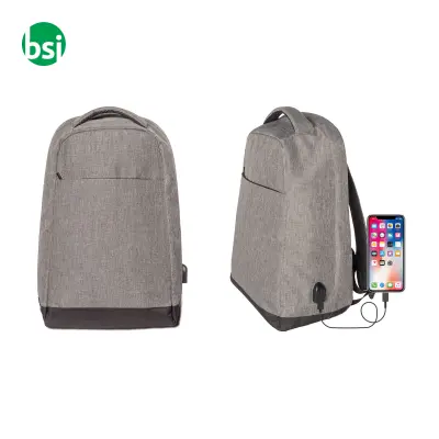Anti-theft rucksack 45x33x13 | USB port | FIRMINO - Immagine 2